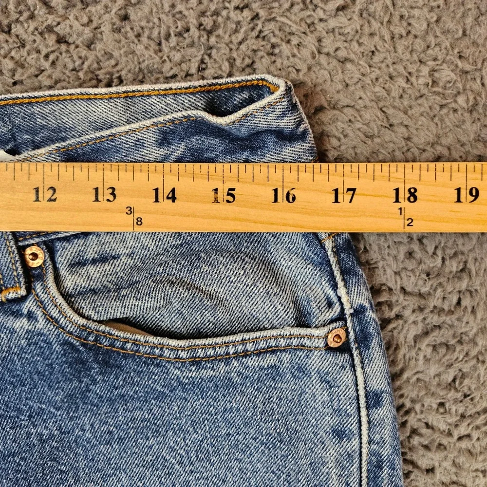 Levis 505 Regular Fit Mens Jeans 34x32 Medium Wash Blue Straight Leg Denim
